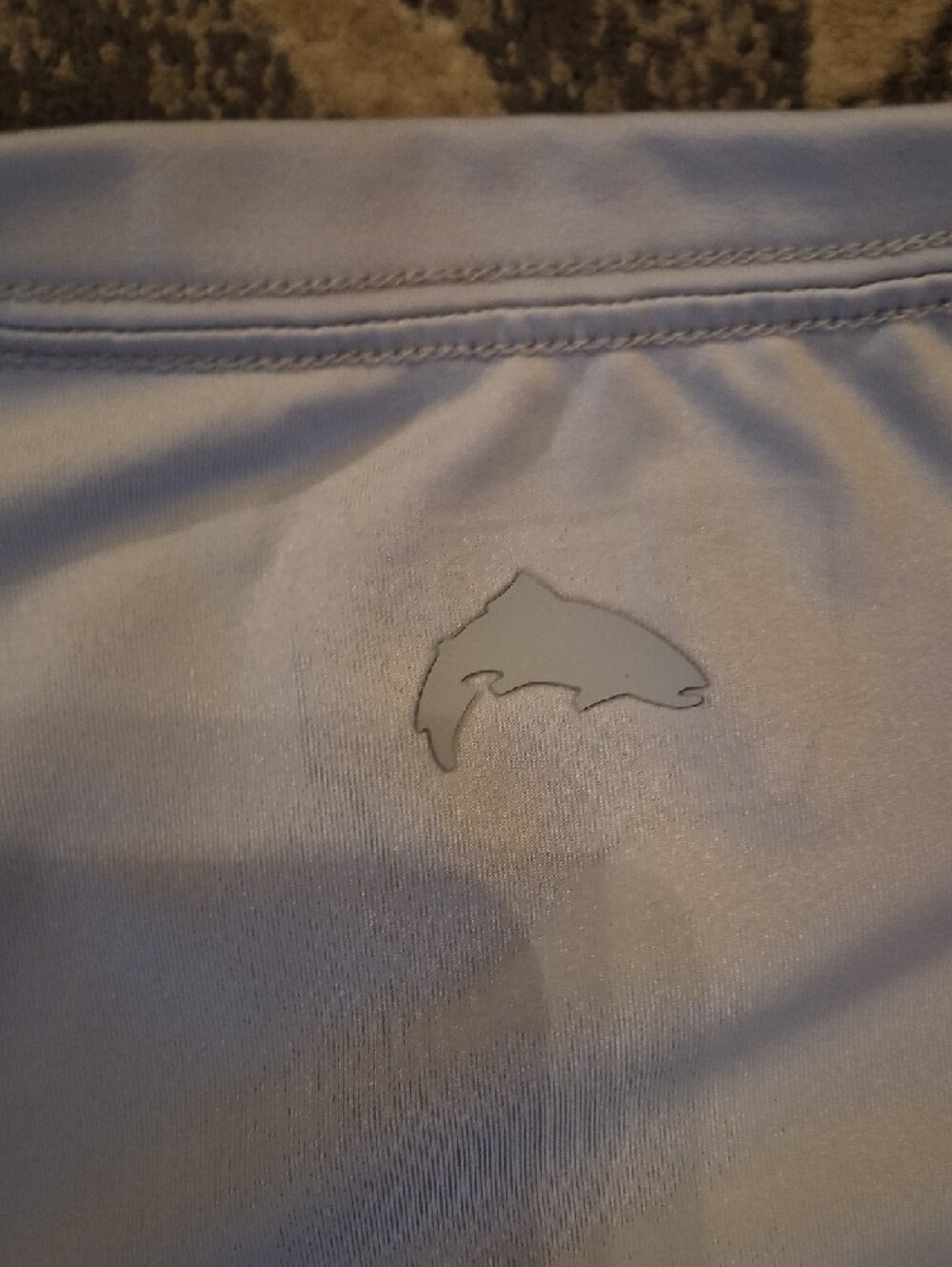Simms Light Gray Long-Sleeve Performance Tee - Picture 8 of 8